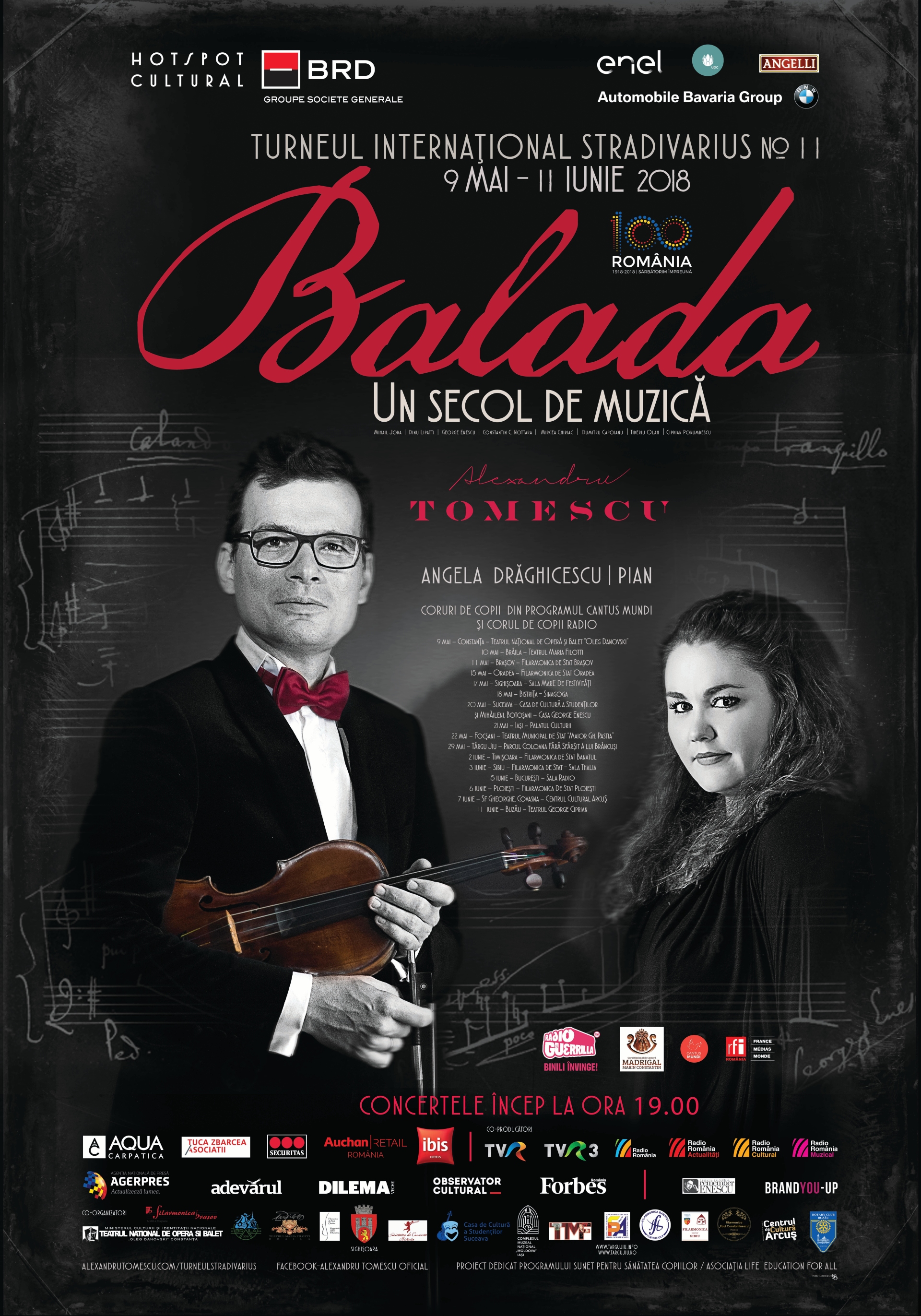 Turneul International Stradivarius: BALADA-UN SECOL DE MUZICA!